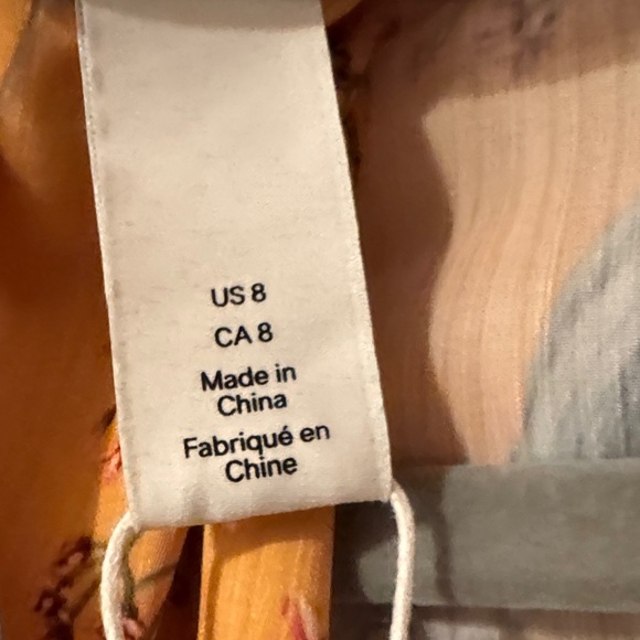 Johanna Ortiz x H&M collab Floral Mustard Yellow Dress with Bow - Picture 14 of 16